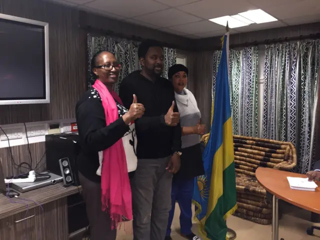 Voters at Rwanda's London embassy