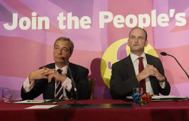 Nigel Farage (left) and Douglas Carswell (right)