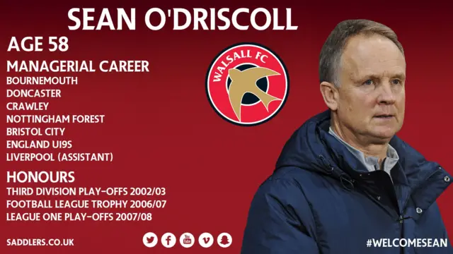 Sean O'Driscoll profile