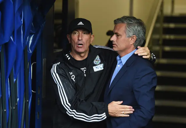 Tony Pulis and Jose Mourinho