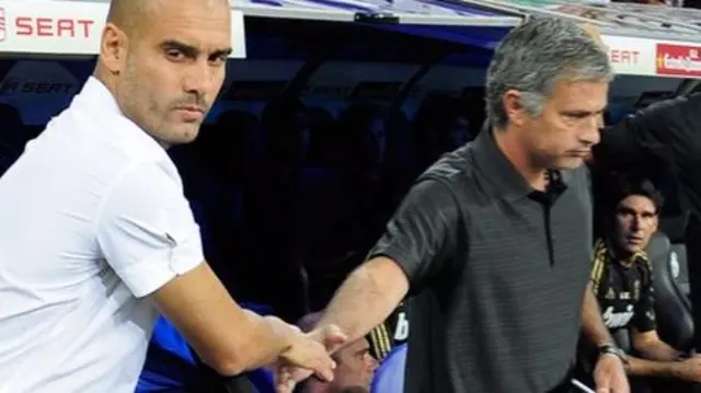 Pep Guardiola and Jose Mourinho