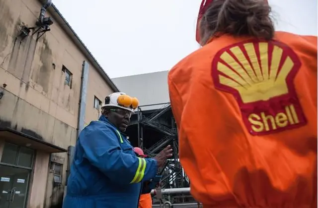 Shell oil worker