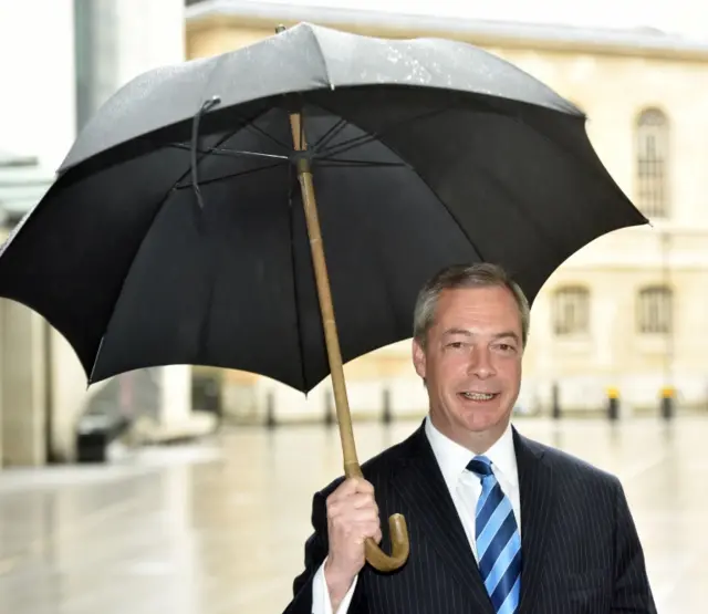 UKIP leader Nigel Farage