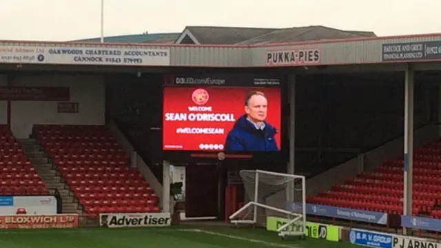 Scoreboard welcomes Sean O'Driscoll