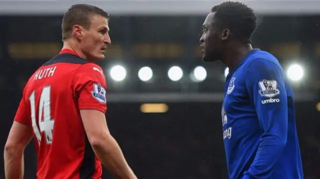 Robert Huth and Romelu Lukaku