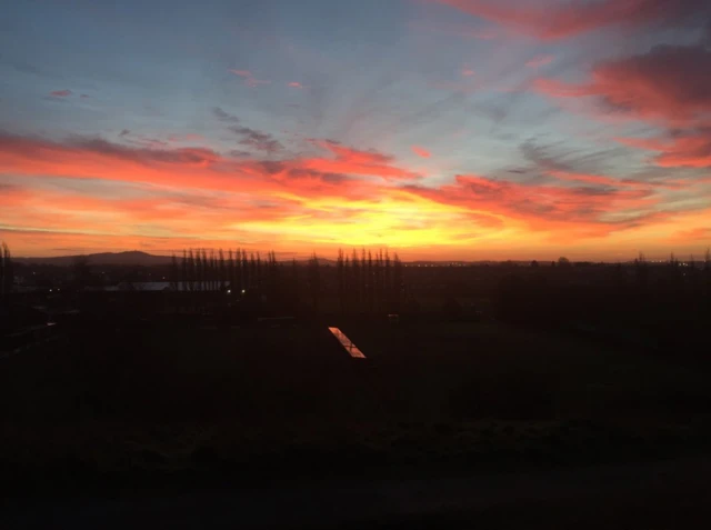 Sunrise across Leicestershire