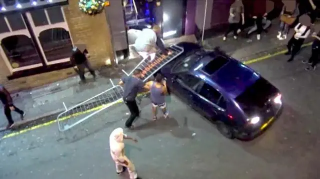 Nightclub ramming