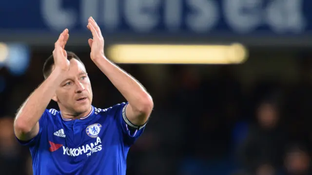 John Terry applauds