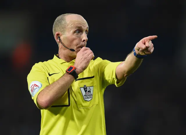 Referee Mike Dean