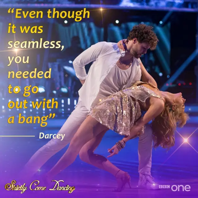 Darcey's comments on Jay's Showdance