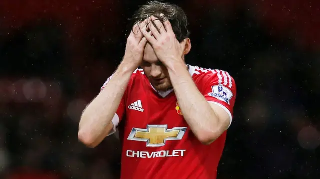 Daley Blind looks dejected