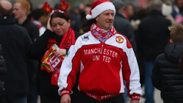 Manchester United supporter pre-match