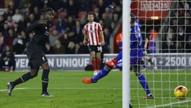 Divock Origi scores Liverpool's sixth