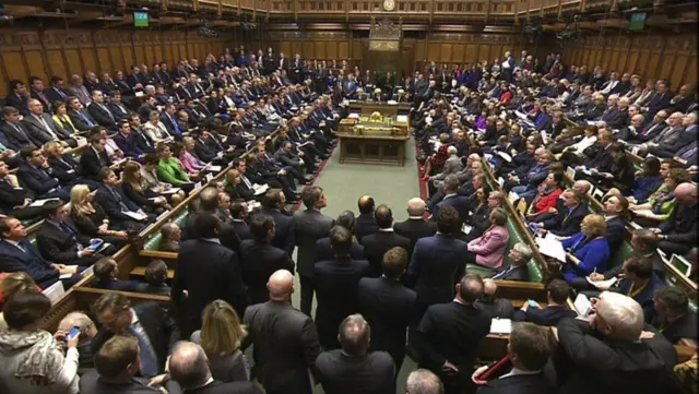 House of Commons during Wednesday's debate