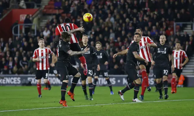 Sadio Mane scores for Southampton