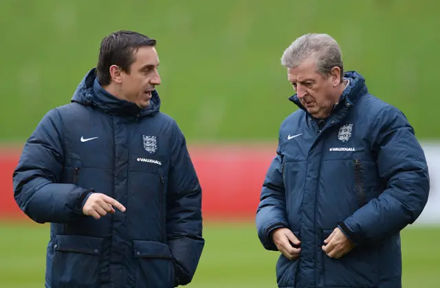 Gary Neville and Roy Hodgson