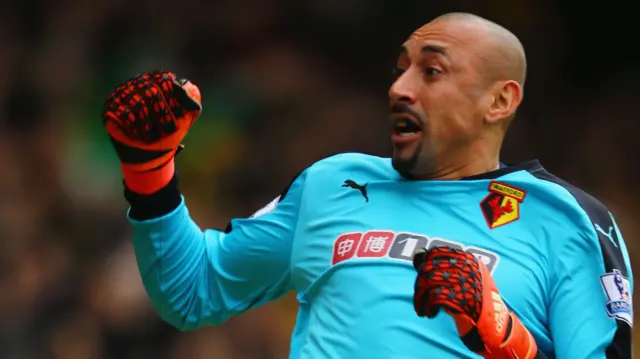 Watford keeper Heurelho Gomes