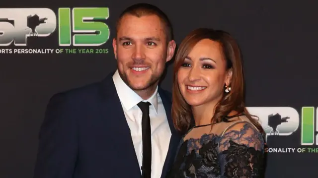 Jessica Ennis-Hill with her husband Andy Hill