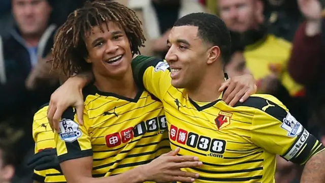 Nathan Ike and Troy Deeney