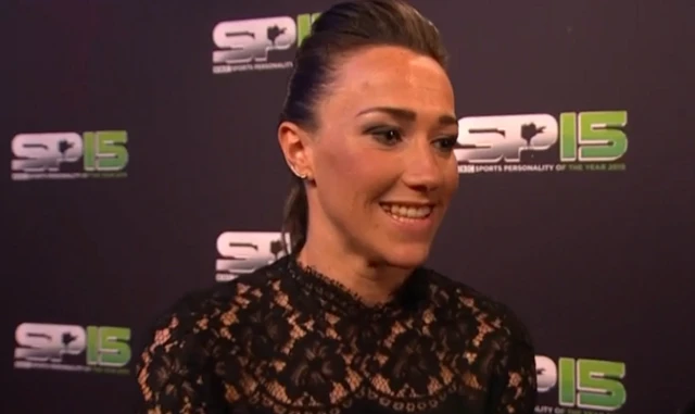 Footballer Lucy Bronze on the red carpet