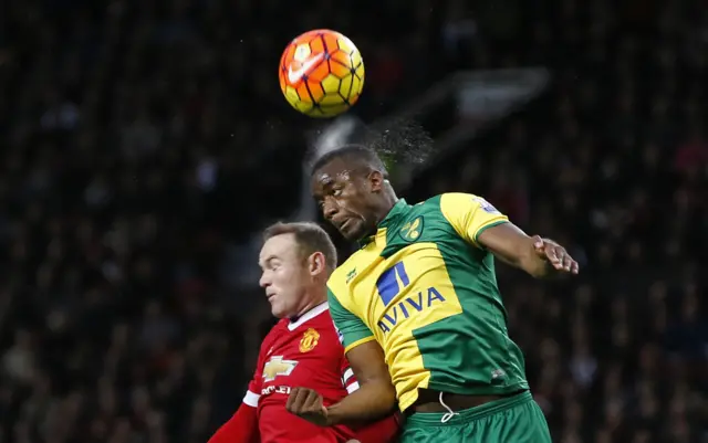 Norwich City defender Sebastian Bassong