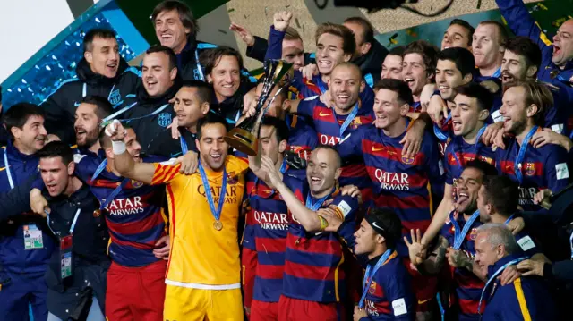 Barcelona celebrate