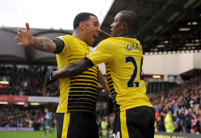 Troy Deeney and Odion Ighalo