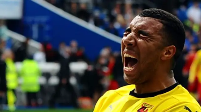 Watford striker Troy Deeney