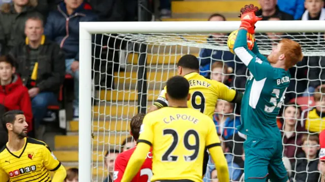 Liverpool keeper Adam Bogdan spills the ball