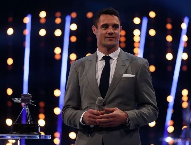 Winner of Overseas Sports Personality of the Year, Dan Carter