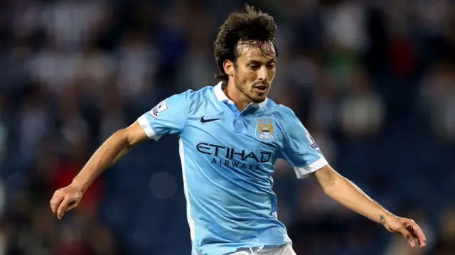 Man City midfielder David Silva