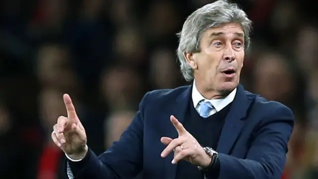 Man City manager Manuel Pellegrini