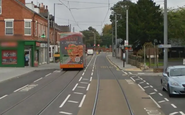 Beeston tram tracks