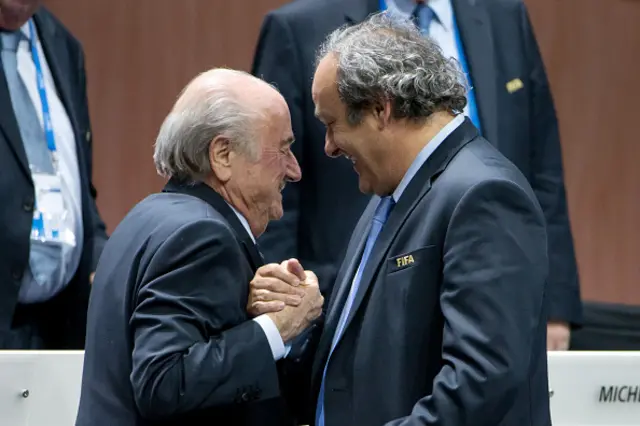 Sepp Blatter and Michel Platini