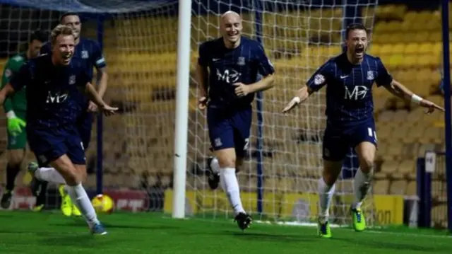 Noel Hunt after scoring his goal