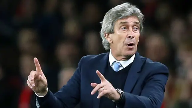 Man City manager Manuel Pellegrini