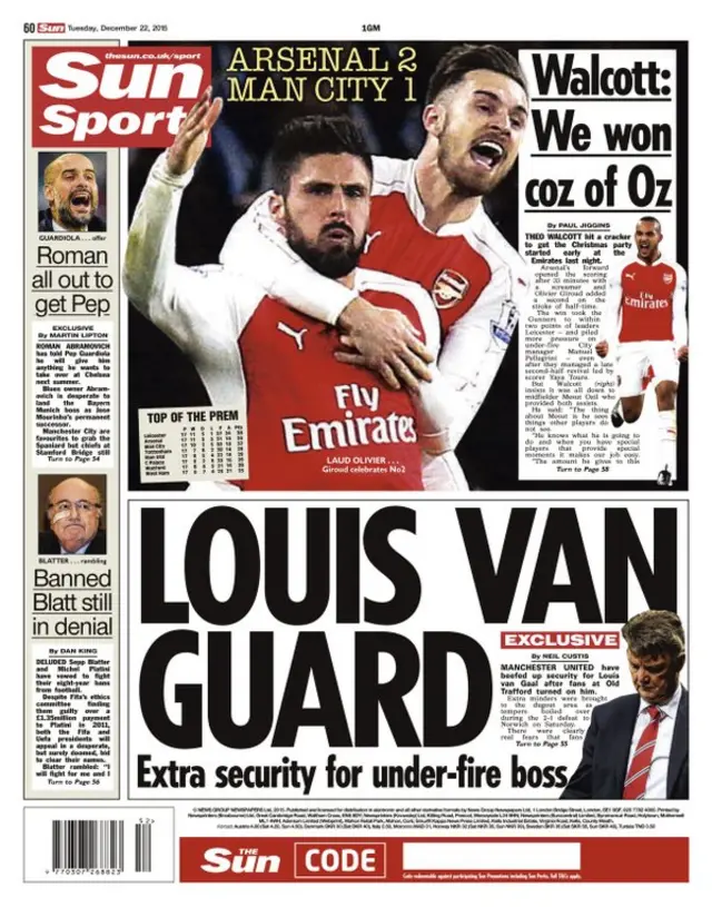 The Sun backpage