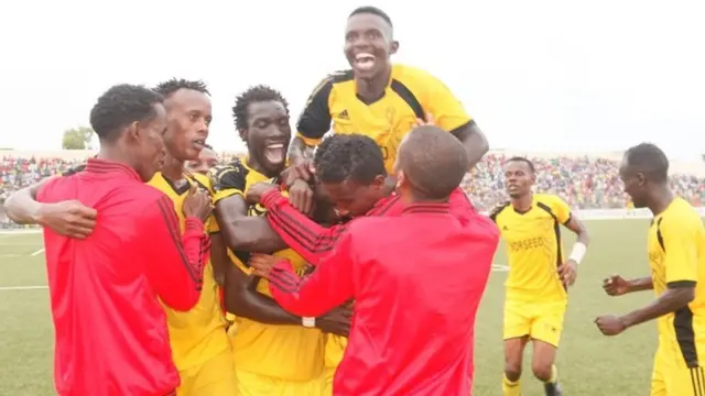 Horseed players celebrating