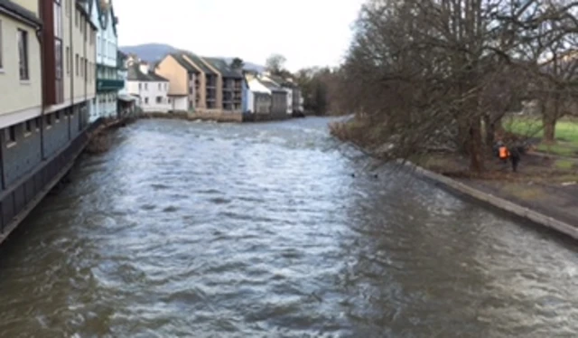 Keswick River not in flood