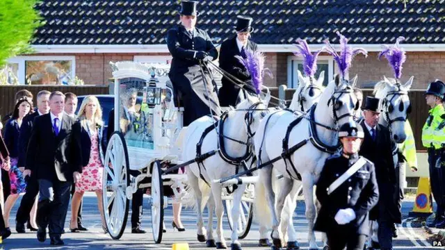 Funeral procession for Hannah Witheridge