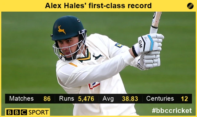 Alex Hales graphic