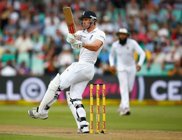 Nick Compton of England bats