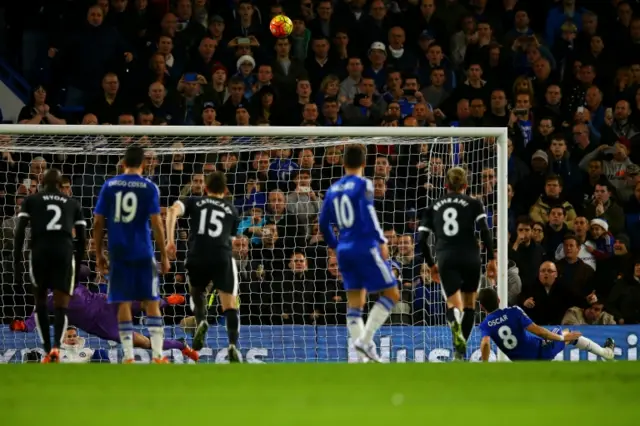 Oscar misses a penalty and slipping