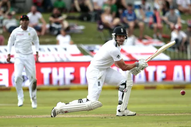 Nicholas Compton plays a shot