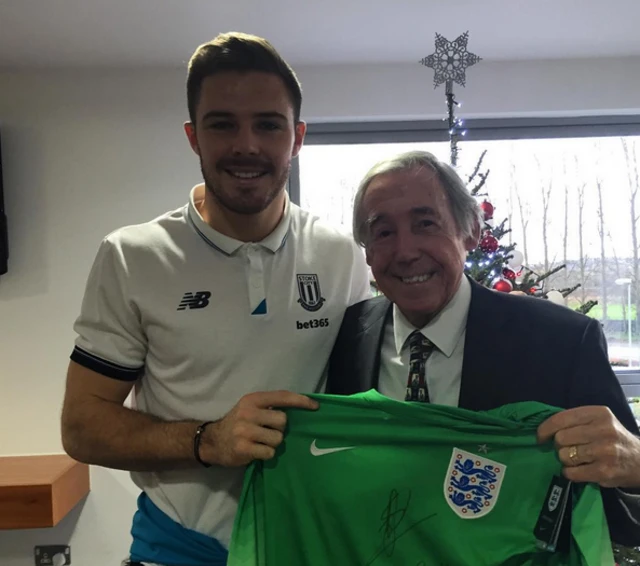 Jack butland and Gordon Banks