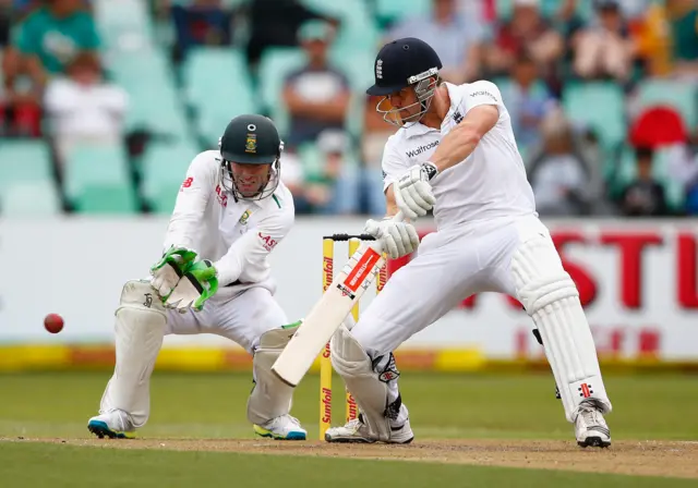 Nick Compton of England bats