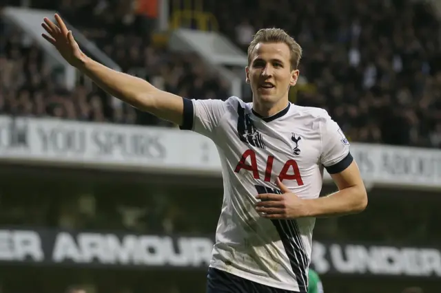 Harry Kane celebrates