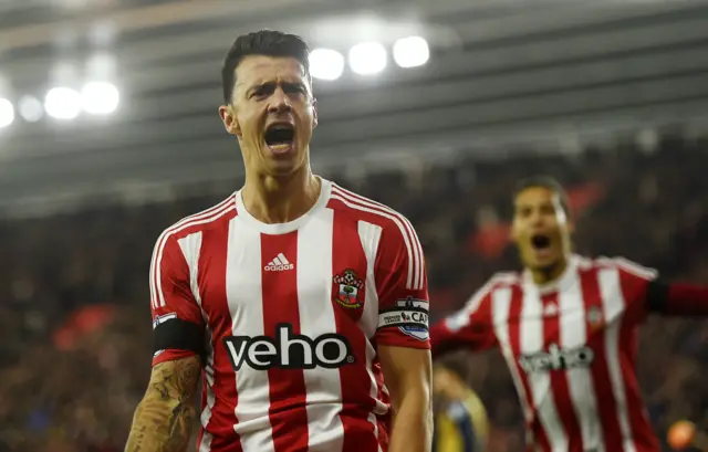 Jose Fonte celebrates