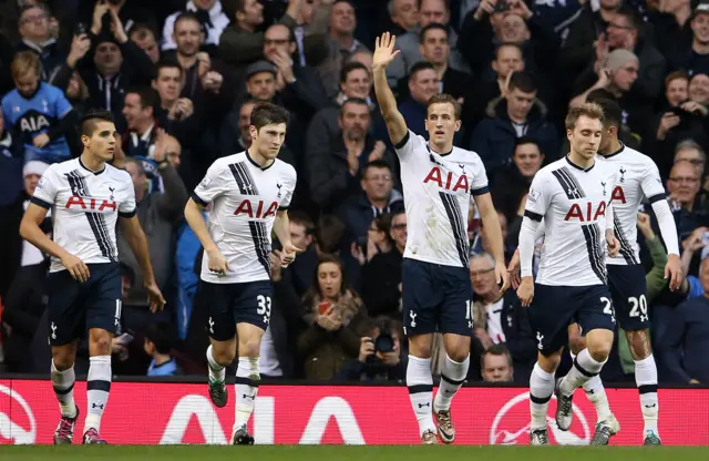 Harry Kane celebrates