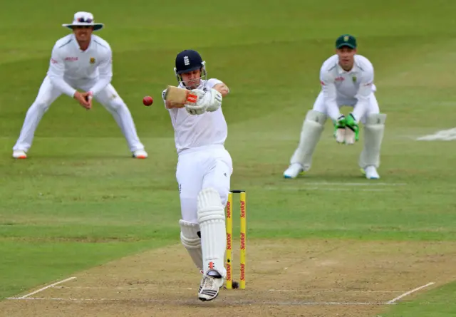 Nick Compton of England bats